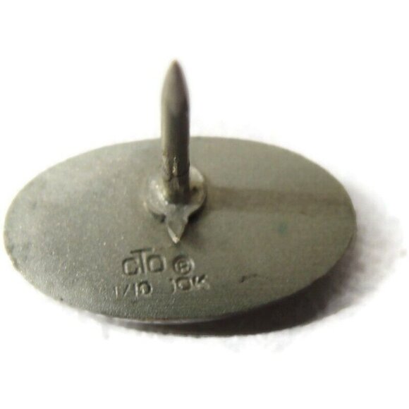 Tiger Cub 1/10 10K Yellow Gold Filled Tie Tack Lapel Pin Necktie Suit Vintage - Picture 6 of 15